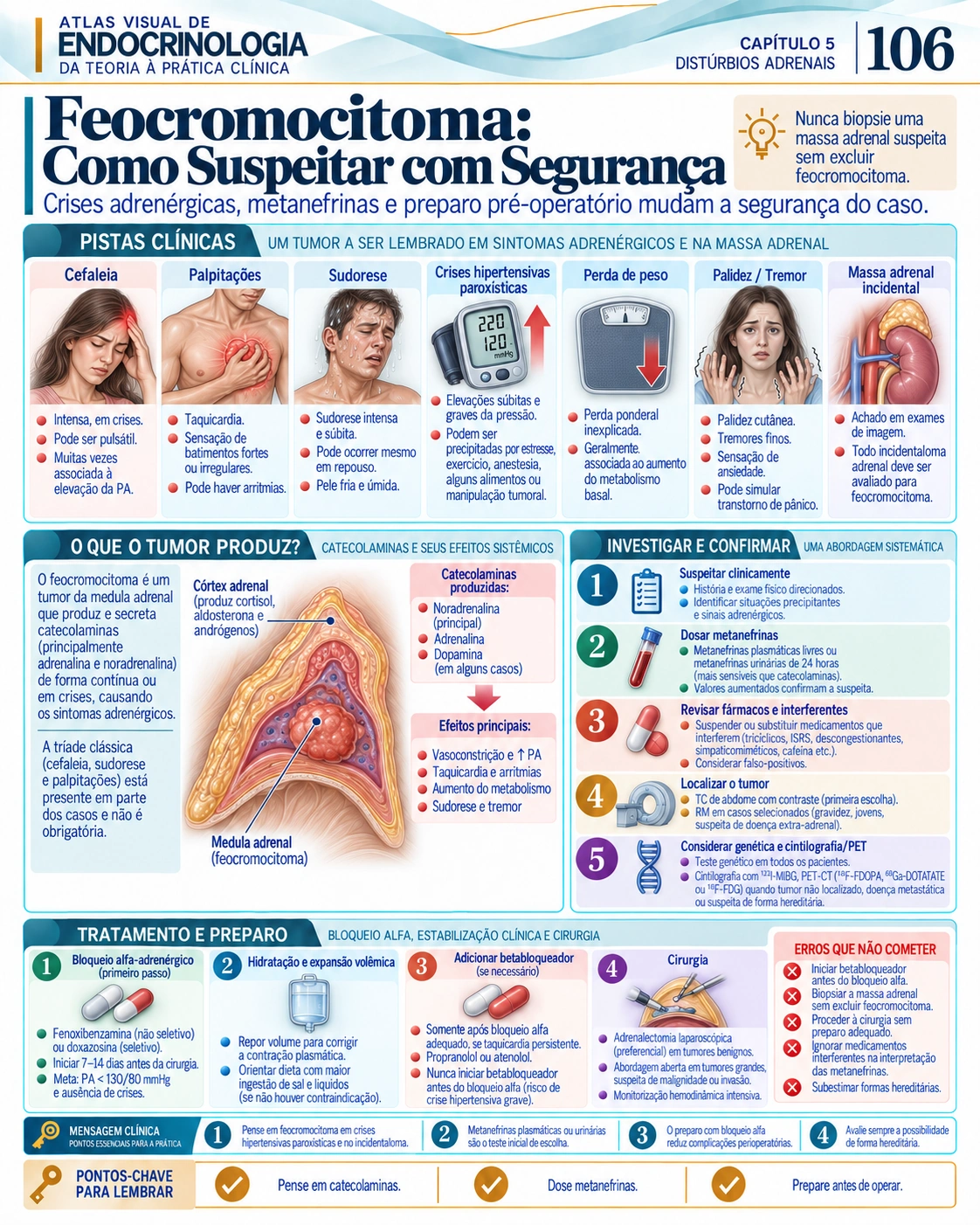 Feocromocitoma — Atlas Visual de Endocrinologia, página 106